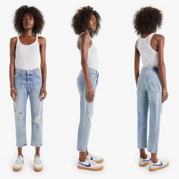 MOTHER Denim - Mother Denim Scrapper Ankle Straight Leg
Jeans in Wicked Wild Calling 26
